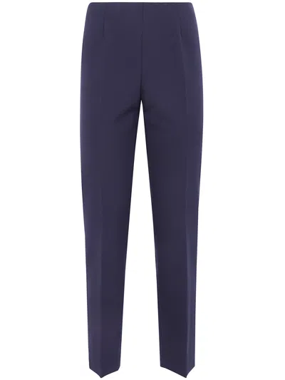 Peserico Bistrech Compact Trousers In Blue