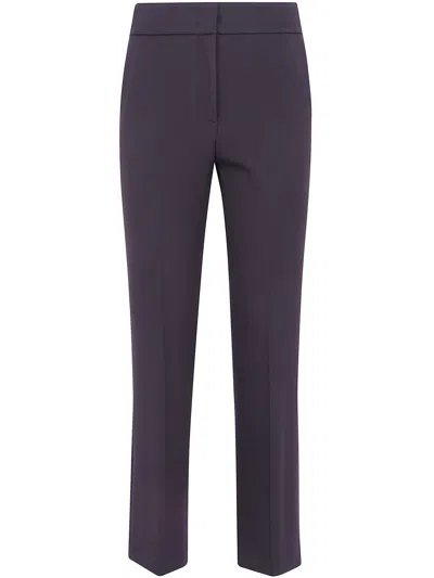 Peserico Pants Flared Crop Trousers In Blue