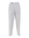 Peserico Woman Trousers In Gray