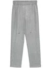 Peserico Tapered Trousers In Gray