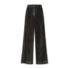 Peserico Velvet Trousers Elastic Waistband In Green