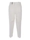Peserico Woman Pants Light Grey Size 4 Polyester, Viscose, Elastane In Multicolor