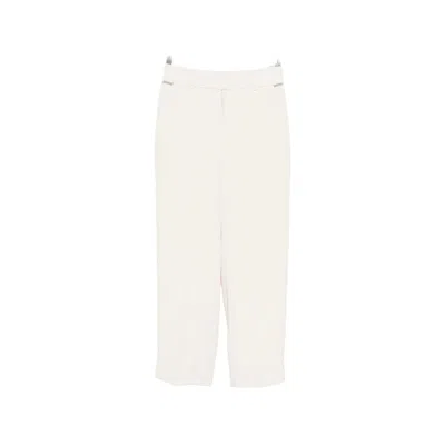 Peserico Concealed Fastening Tailored Trousers In Neutral