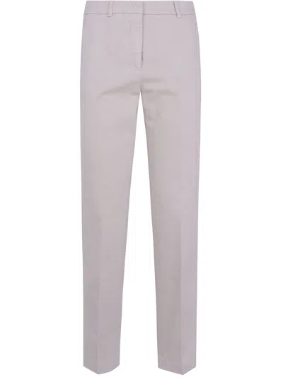 Peserico Pants Stretch Gabardine Trousers In Transparent