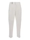 Peserico Cropped Trousers With Tapered Leg In White