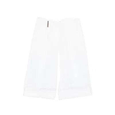 Peserico Pants White In Multi