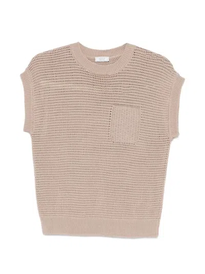 Peserico Patch-pocket Vest In Brown