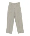 Peserico Patch-pockets Cropped Trousers In Gray