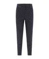Peserico Patterned Trousers In Black