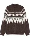 Peserico Patterned-jacquard Cardigan
