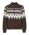Peserico Sweater With Geometric Pattern In Green