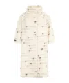 Peserico Patterned-jacquard Single-breasted Coat In Neutral