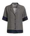 Peserico Patterned Blouse In Black