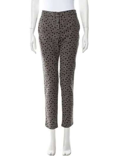 Pre-owned Peserico Patterned Straight Leg Pants In Multi