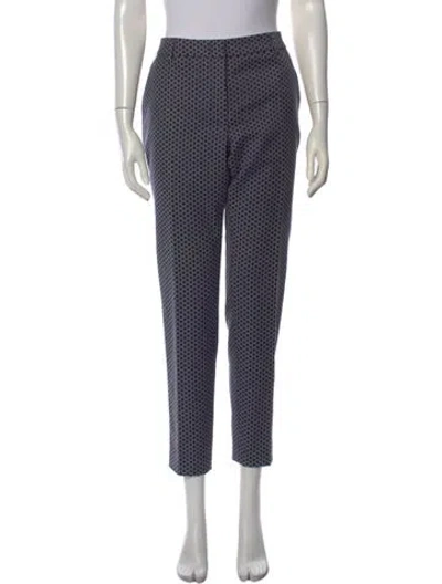 Pre-owned Peserico Patterned Straight Leg Pants W/ Tags In Black