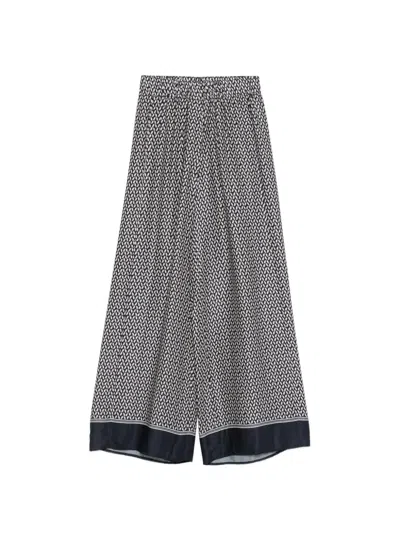 Peserico Patterned Trousers In Multi