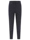 PESERICO PATTERNED TROUSERS BLUE