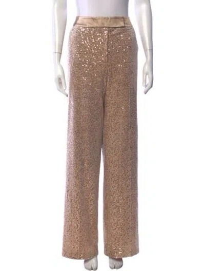 Pre-owned Peserico Patterned Wide Leg Pants W/ Tags In Neutrals