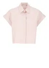 Peserico Short Sleeve Hidden Placket Blouse