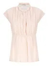 Peserico Pink Cotton Blouse In Pink