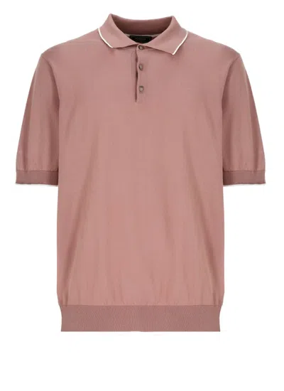 PESERICO PESERICO PINK COTTON POLO SHIRT