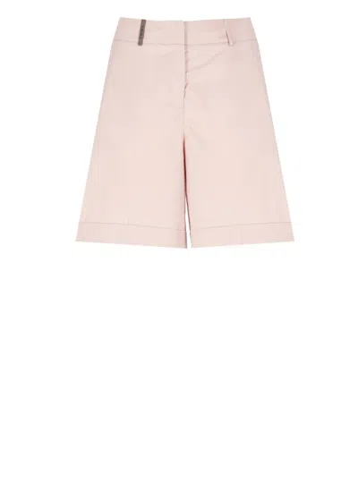 Peserico Pink Cotton Shorts