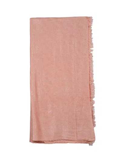Peserico Pink Modal-blend Pashmina Scarf