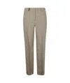 Peserico Pinstripe-pattern Trousers In Nude