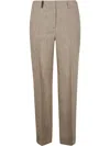 Peserico Pinstripe-pattern Trousers In Neutrals