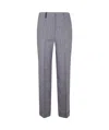 Peserico Pinstriped Trousers In Gray