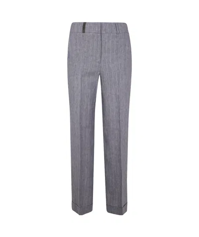 PESERICO PINSTRIPED TROUSERS