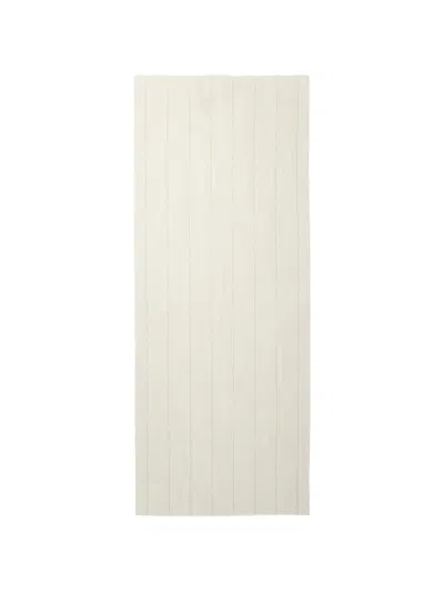 Peserico Pinstripe-pattern Fringed Scarf In White