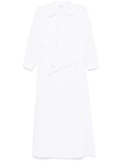 Peserico Pintuck-detail Midi Dress In White