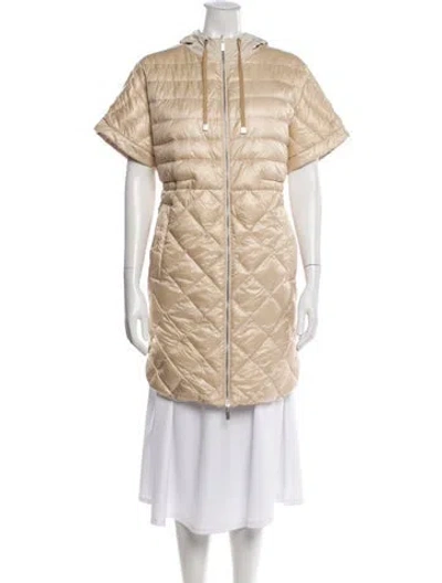 Pre-owned Peserico Plaid Print Coat In Neutral