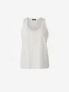 Peserico Plain Silk Top