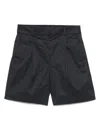Peserico Pleat-detail Shorts In Blue