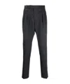 Peserico Pleat-detail Tapered Trousers In Blue
