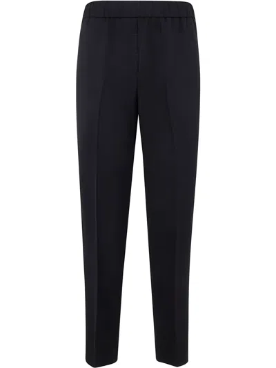 Peserico Pleat-detail Trousers In Black