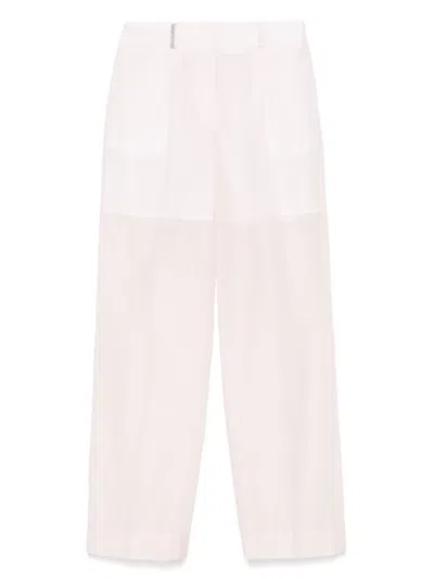 Peserico Pleat-detail Trousers In Pink