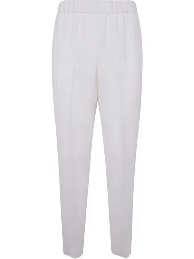 Peserico Pleat-detail Trousers In White