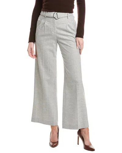 Peserico Pleated Belted Pant In White