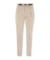 Peserico Men's Cotton Trousers With Darts In Pink