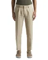 Peserico Pleated Chinos In Cappuccino