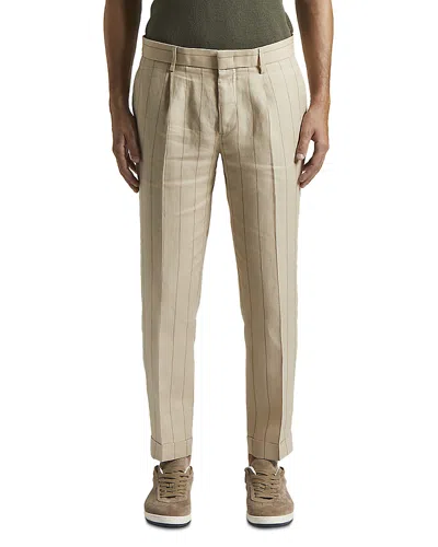 Peserico Pleated Chinos In Cappuccino