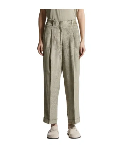 PESERICO PLEATED CORDUROY TROUSERS