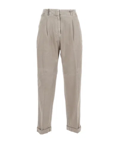 PESERICO PLEATED CUFFED TROUSERS