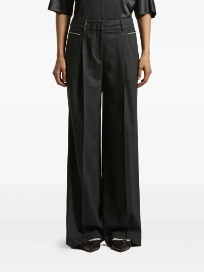 Peserico Pleated-details Trousers In Black
