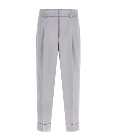 PESERICO PESERICO PLEATED SATIN PANTS