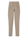 Peserico Men's Cotton Pants Back Pockets In Neutral