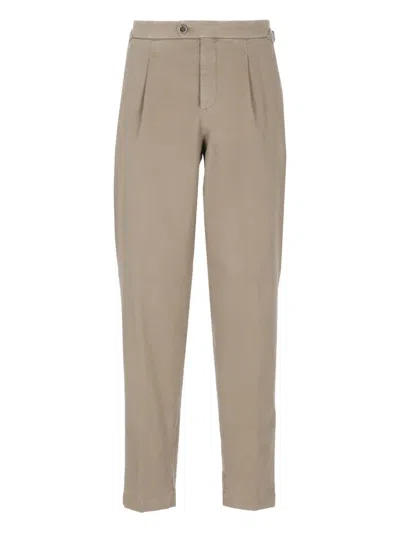 PESERICO PLEATED-FRONT SIDE-BUCKLE TROUSERS